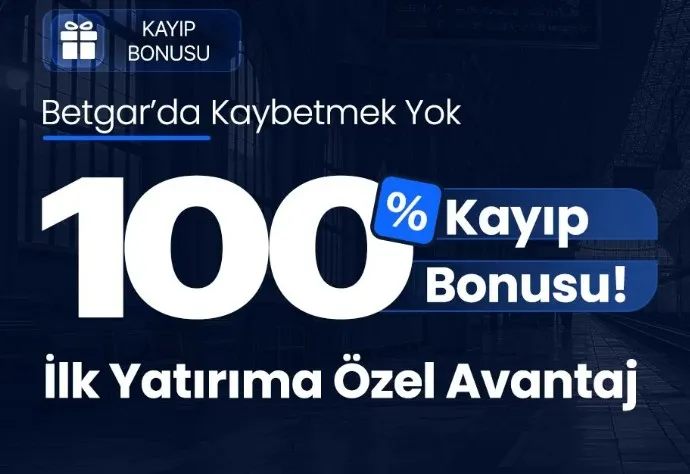 Betgar kayıp bonusu ilk yatırıma özel avantaj